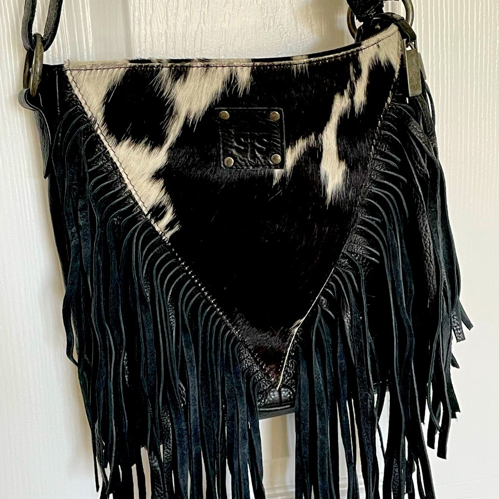 STS Ranchwear fringe hyde crossbody purse